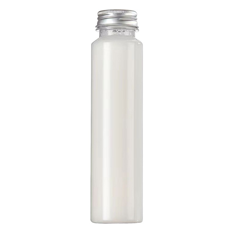 Celebridad en línea PET plástico jugo bebida botella desechable leche té botella comercial para llevar 350ml botella de plástico transparente al por mayor