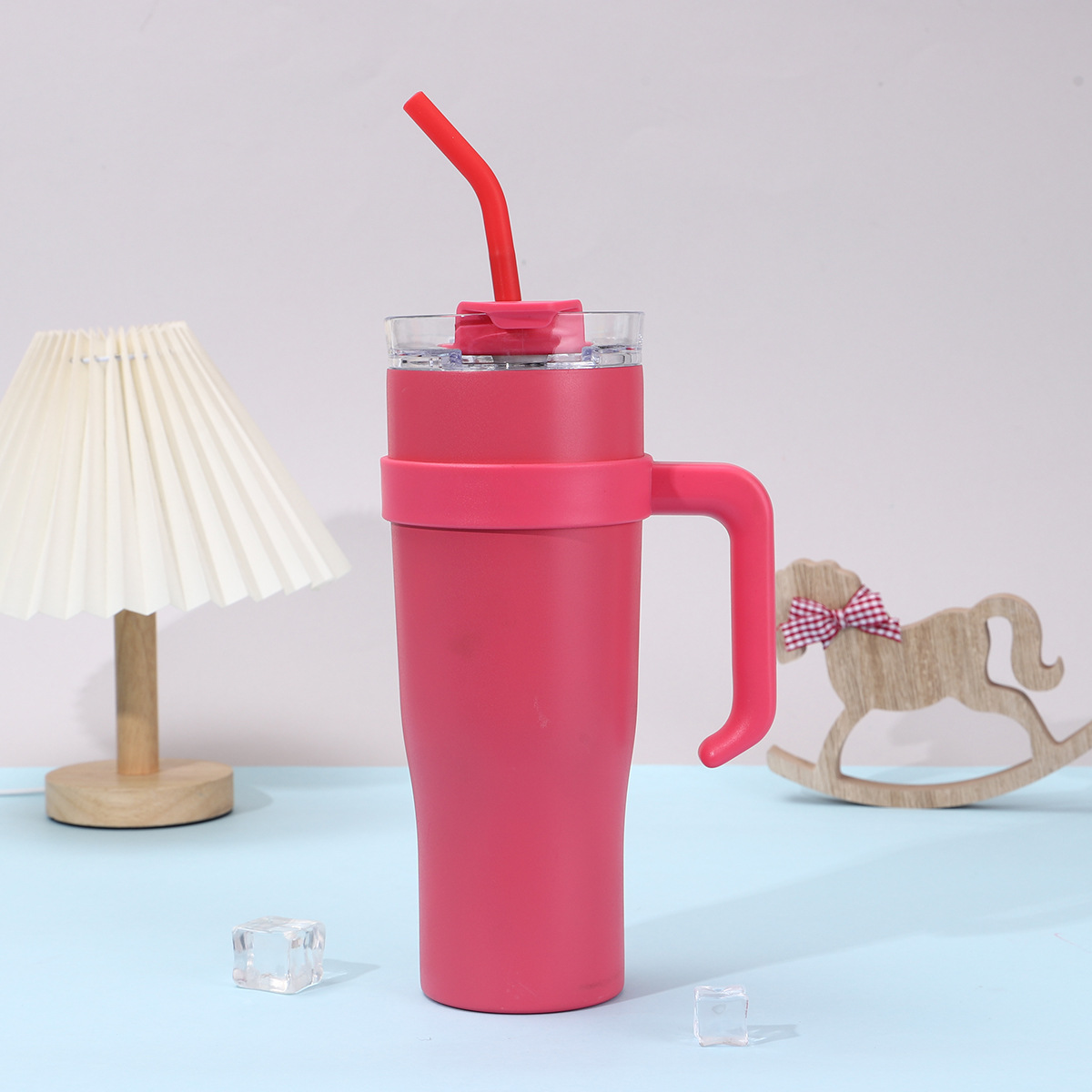 40oz Big Mac manejo de automóvil taza deportiva al aire libre portátil con paja taza de aislamiento