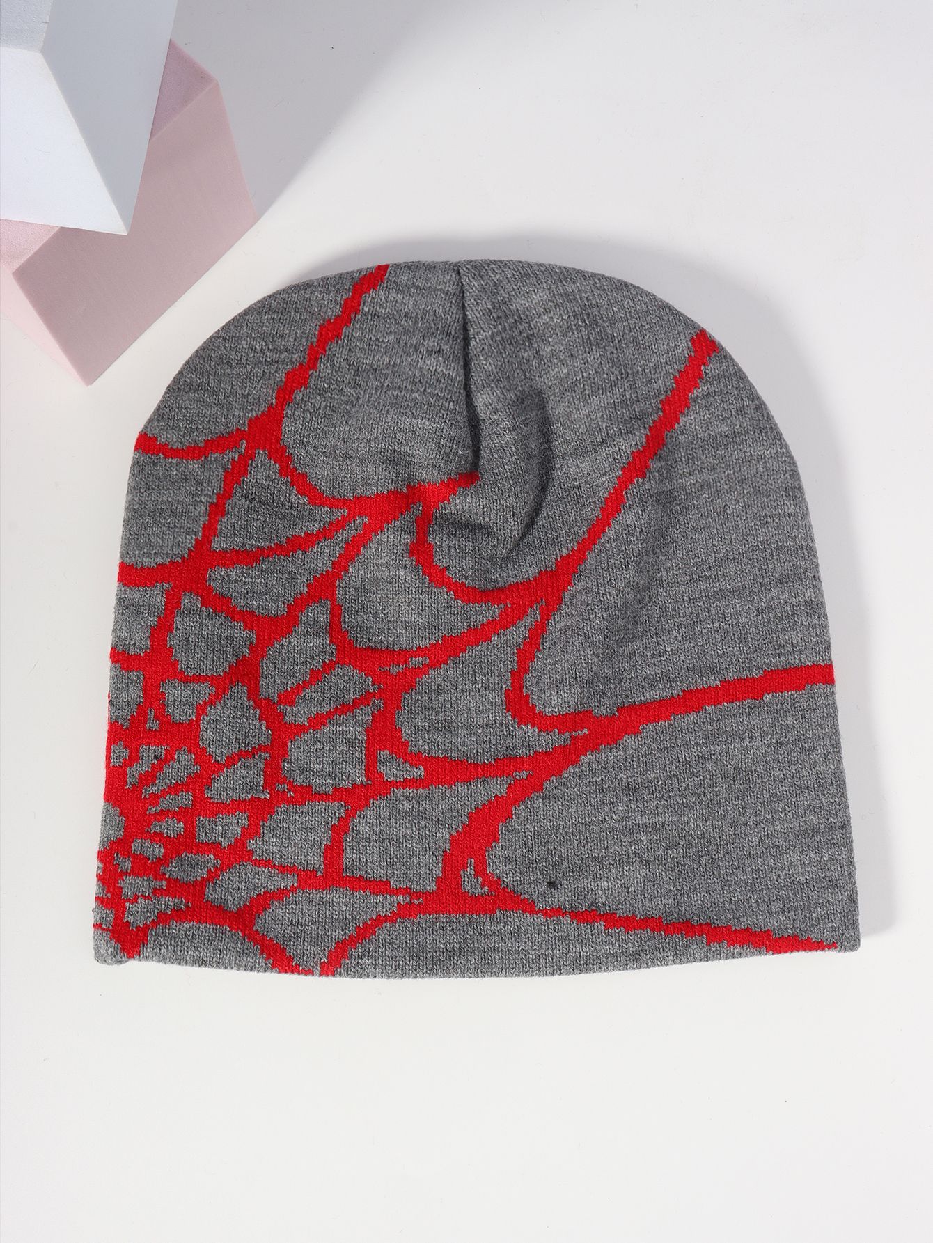 Nový pulovrový klobouk prodávaný za tepla, žakárový pletený klobouk Spider Web Jacquard v Evropě a Americe, pánská a dámská teplá čepice, studená čepice, zimní čepice_voghion.com