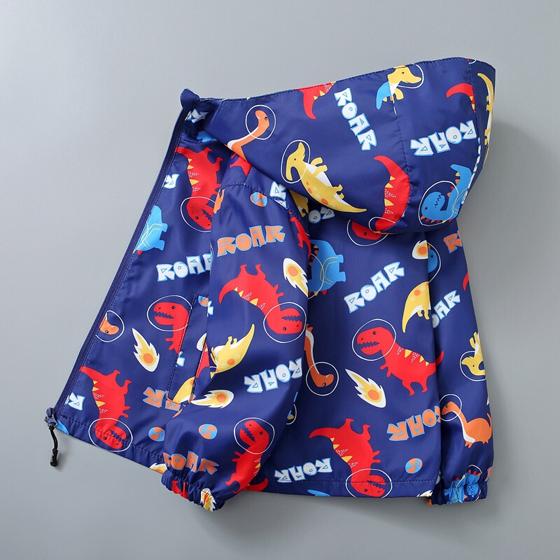 2023 new children's clothing jacket boys and girls Korean spring and autumn windproof jacket children's hooded zipper jacket