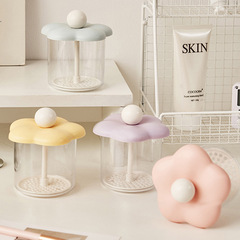 かわいい花の泡立て器の洗顔料の泡立て器の携帯は圧力式のシャンプーの泡立て器を押して手動で泡を送ります。