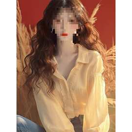 雪纺衬衫2025早春新款女装甜美公主风独好看长袖上衣