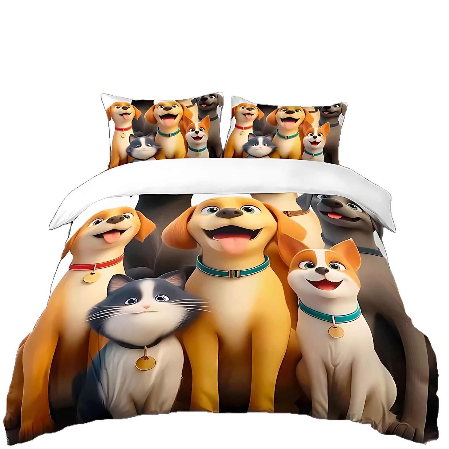 TEMU / JIT adorable colcha de cama para mascotas set de impresión digital HD fuente de fabricación puede ser fijado