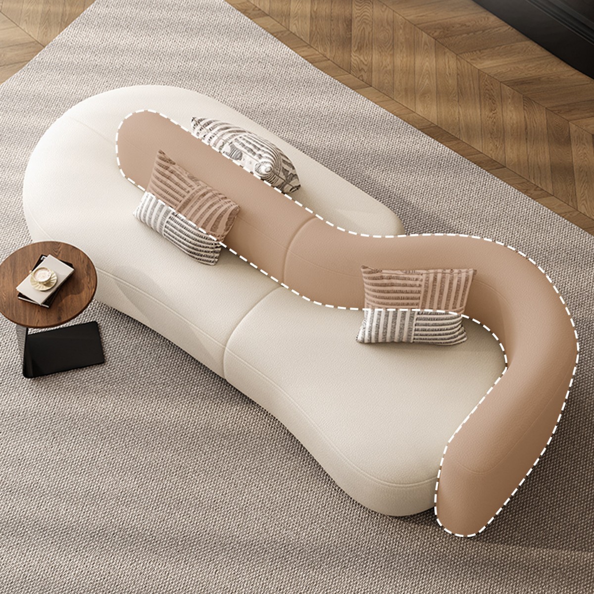 Modern light luxury semi-circular arc-shaped sofa set for leisure areas, hotel lobbies, waiting and rest areas, reception halls, and unique furniture