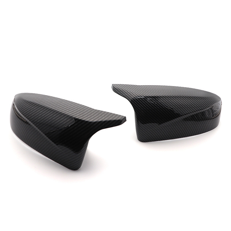 In Stock! Suitable for Bmw X5 X6 E70 E71 Carbon Fiber Bright Black Horn Replacement Rearview Mirror Housing