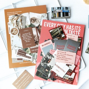 Mo's Global Traveler Series Sticker Pack Simple ins Handbook Diary DIY Material Sticker 45 into 8
