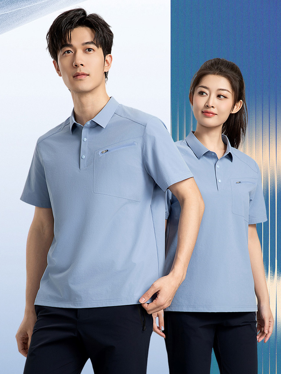 Camiseta de polo de golf de secado rápido para hombre de lujo ligero Camiseta de solapa Camiseta de polo de manga corta de gama alta deportiva Logotipo personalizado