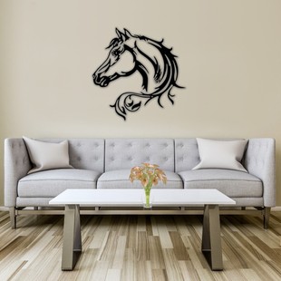 Cross-border Interior Decoration Iron Mural Wall Hanging New Animal Horse Crafts Hanging Painting Shopping Mall Exhibition Decoration Wall Hanging