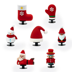 国境を越えた新しいクリスマスの洞窟靴アクセサリー立体3d靴花靴ボタン漫画装飾ボタンPVCガーデン靴部品