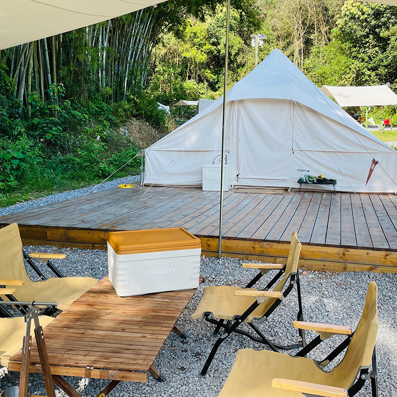 Ice Master 30L blanco marfil acampar al aire libre incubadora caja fría PU coche cubo de hielo congelador picnic comercial