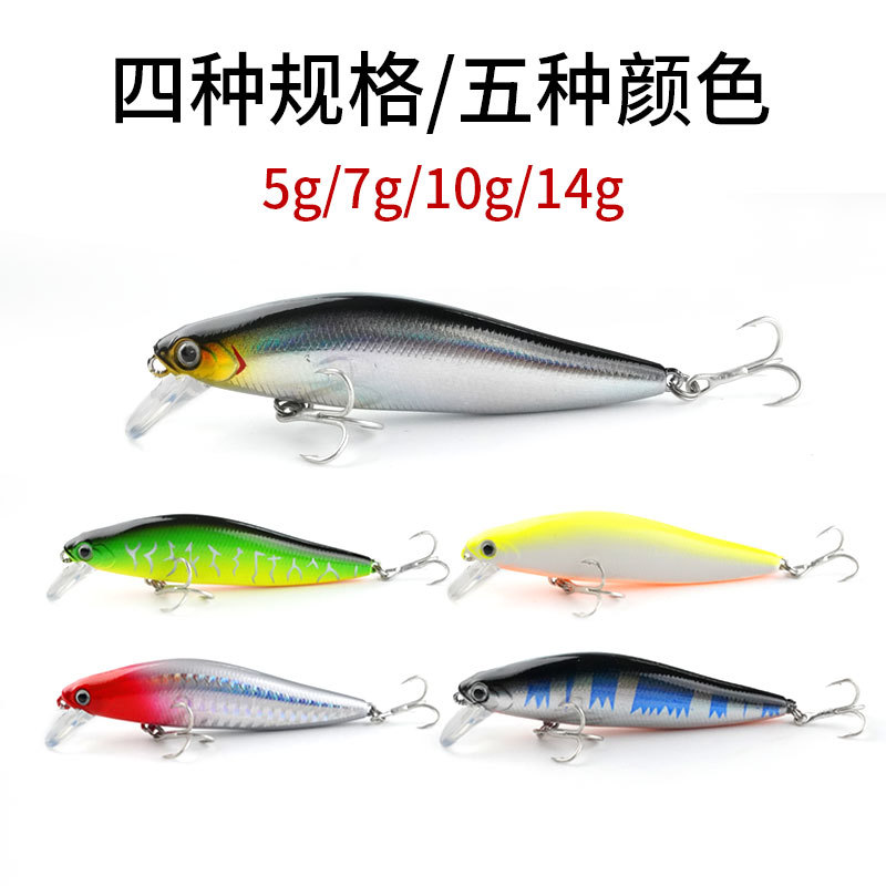 Suspending Minnow Lures Shallow Diving Minnow Baits Fresh Water Bass Swimbait Tackle Gear