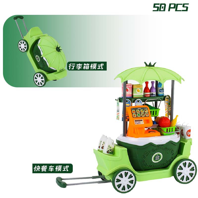 Entrega al por mayor ventas directas de la fábrica niños y niñas jugar casa helado tocador grande princesa carro juguete