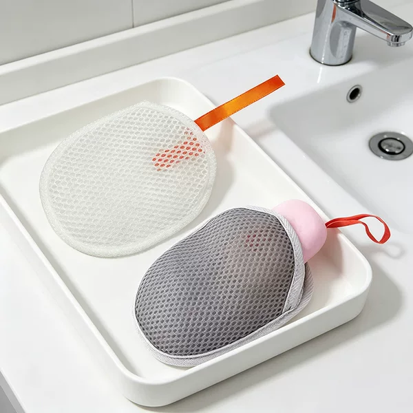 Foaming net, small foam net, handmade soap foaming net, face wash cleansing net, facial soap foaming net, soap net bag