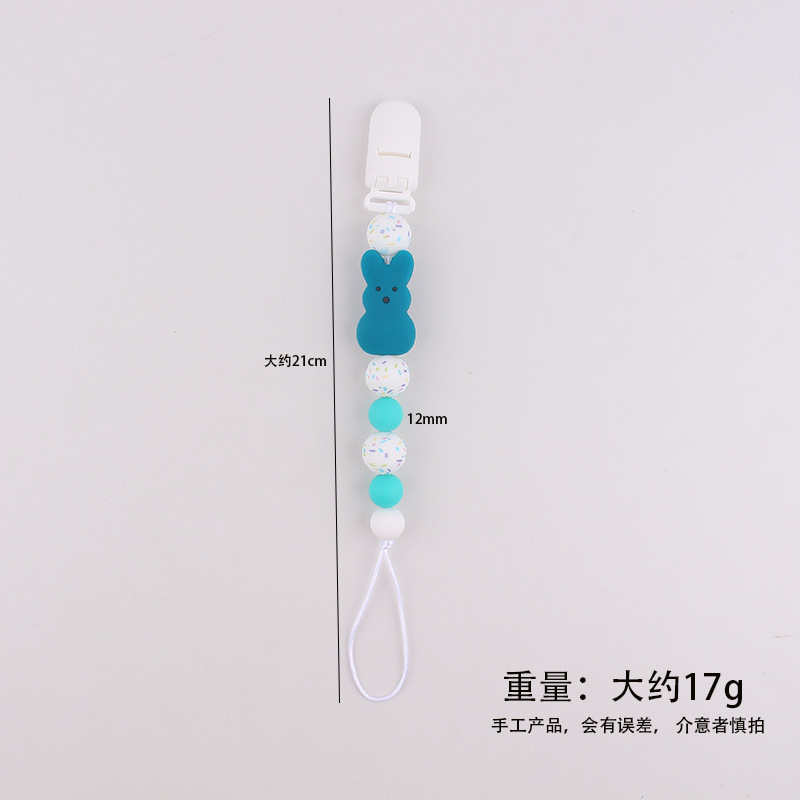 Transfronterizos bebés tetas de tetas cadena Pascua anti-perder cadena juguetes para bebés calmante goma de diente anti-caída cuerda