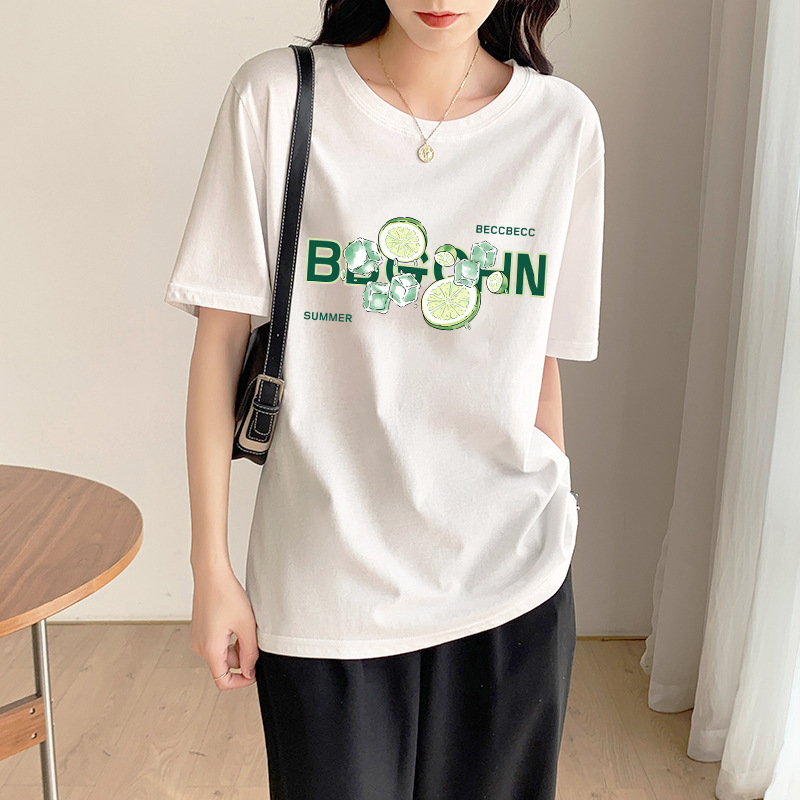 Harajuku-style Niche Design Sense Pure Cotton Short-sleeved T-shirt Women's Summer New Korean-style Loose Half-sleeved Student Top Trendy