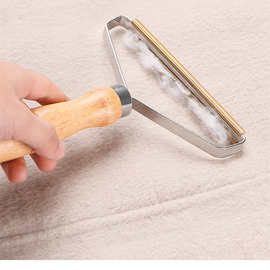 家用毛呢羊绒剃毛器手动衣服去毛器刮毛器去球器除毛器木柄粘毛滚