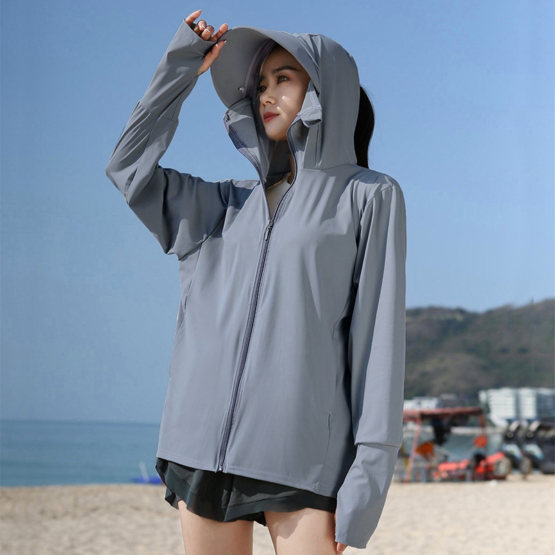Sun Protection Clothing for Women, Summer Uv Protection, 2026 New Model, Ice Silk Professional Outdoor Sun Protection Cardigan for Electric Vehicles