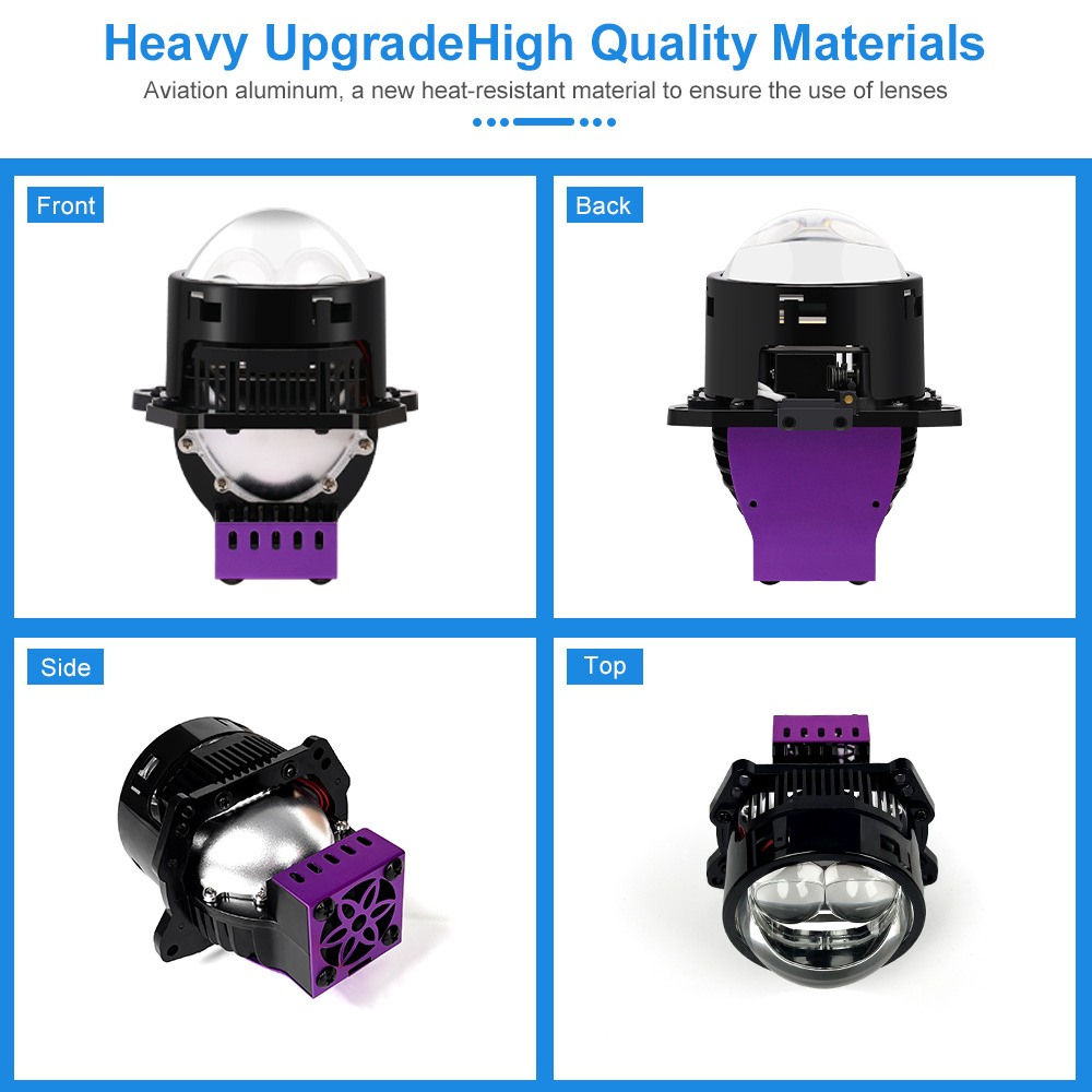 Matriz de luz directa CK pequeño láser de 3.0 pulgadas taza de luz individual 2 fuentes de luz láser grande lámpara de coche lente faro de resaltado