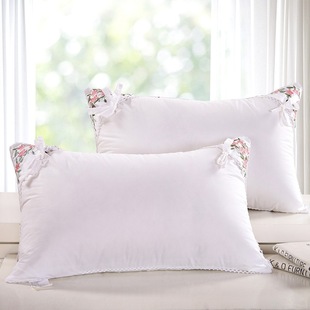Pure Cotton Lavender Embroidered Pillow Core, Pure Cotton Cervical Spine Pillow, Pure Cotton Health Care Pillow Core, Single and Double Pillow Wholesale