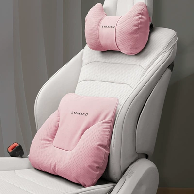 Lynk & Co 01 02 03, Headrest - horn-style-sakura-pink-lynk-co-headrest-lumbar-support-one-each