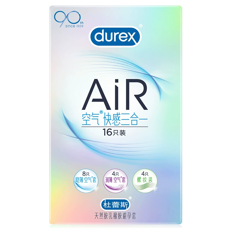 Durex ультратонкий кондом AIR горячий тонкий скрытый тонкий и тонкий воздушный чехол наслаждение три-в-одном кондомы оптом