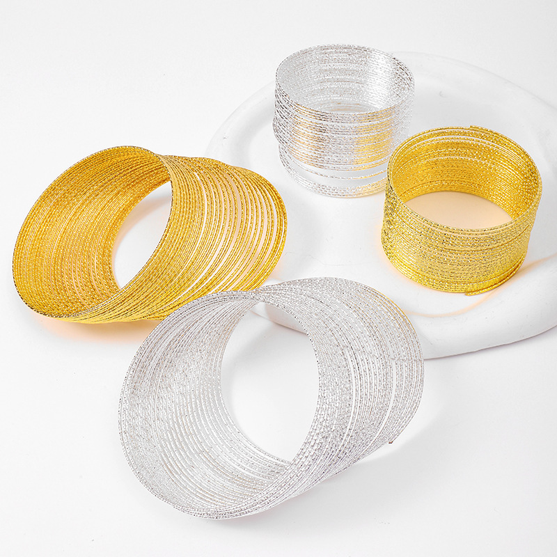 Color-Preserving 18K Gold Wire Semi-Hard Flower Coil DIY Accessories Antique Style Coil Handmade Car Hanging Ring Accessories