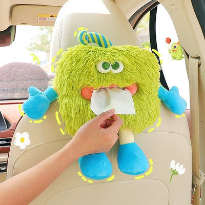 Back Tissue Hanging Bag Cartoon | Car tissue box/set