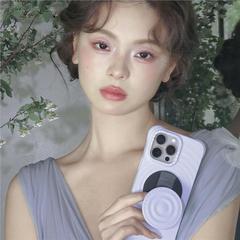 CASE联名新款柔雾紫波漾液态硅胶保护壳适用于iPhone16promax手机