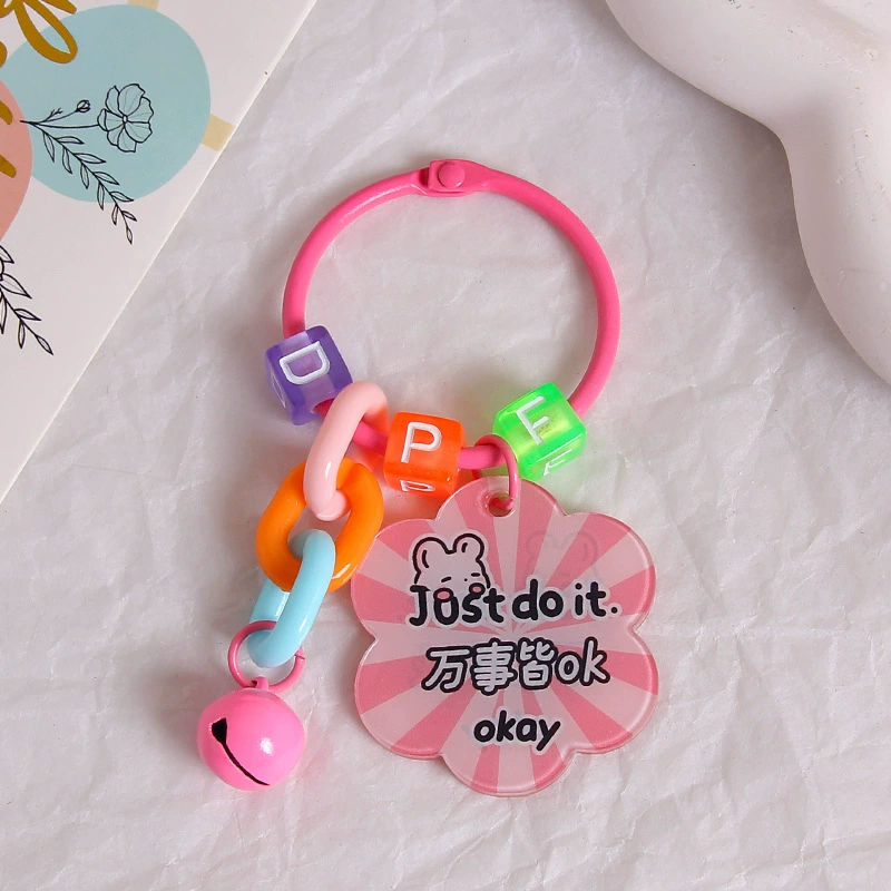 Brand creative acrylic protective amulet, keychain, transparent pendant, bag decoration, decorations