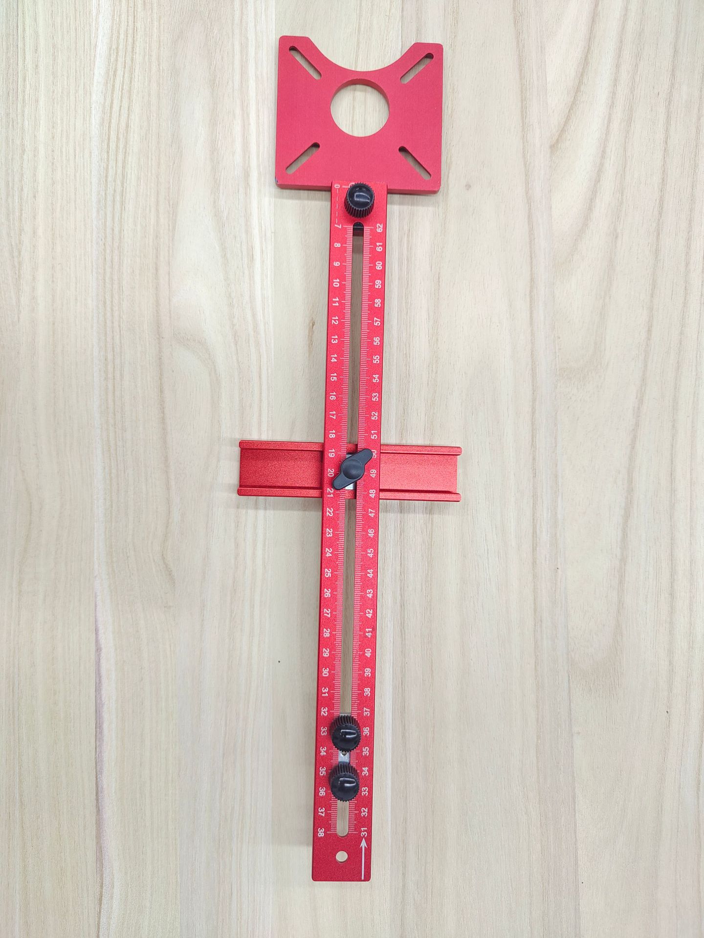 corte de borde de madera de perfil de aluminio transfronterizo fresador redondo fresador redondo posicionamiento de regla con orificio redondo ranura posicionador ajustable