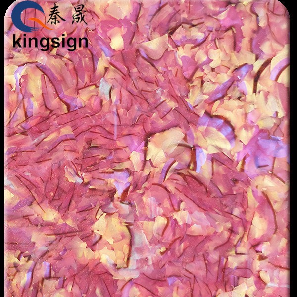 秦晟亚克力花纹装饰款 新绒花系列 花色艺术装饰材料  压克力板