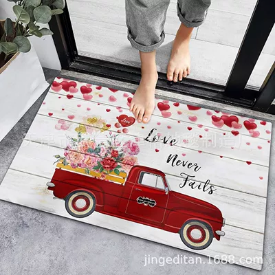 Avtomobil döşəmə paspasları | kart absorbent door mat - valentines-day-style-12-40cm60cm