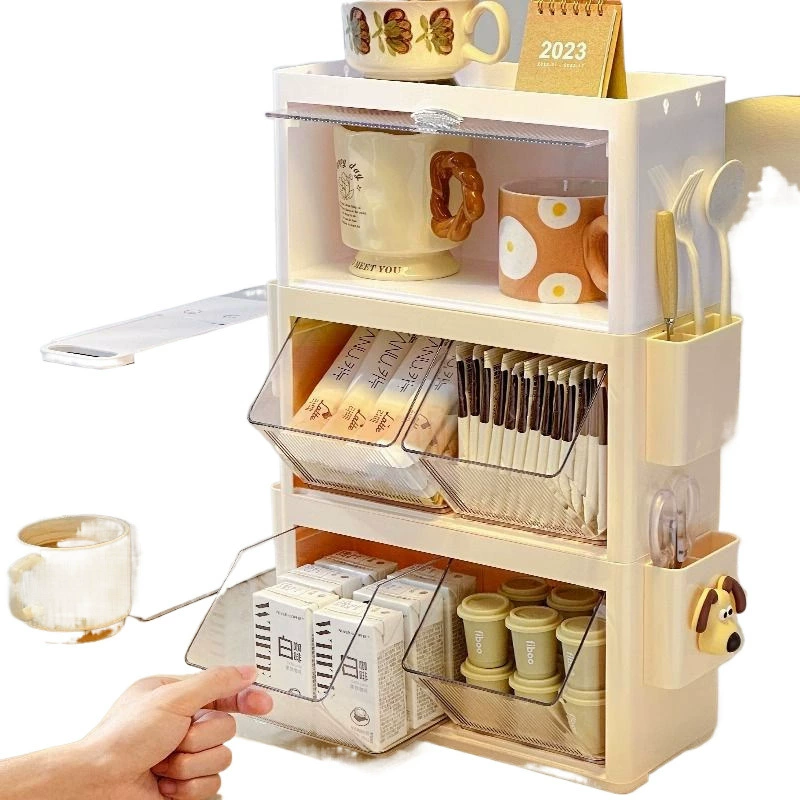 Держатель-органайзер для cup holder, большой вместимости для пакетиков чая, закуски, пыльностойкая столовая мебель, новый настольный водный стакан настенный держатель
