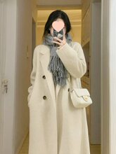 服内胆女中长款小个子新款春夏加厚保暖呢子毛呢大衣外套