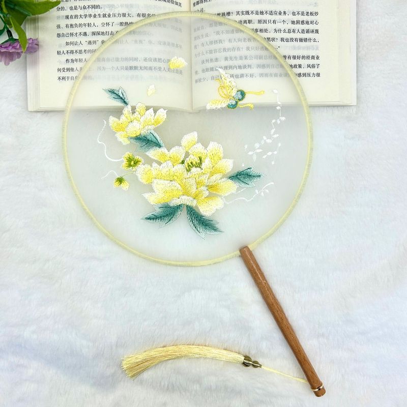 新しい片面刺繍扇子、漢服専用刺繍扇子、多用途古典露店、メーカー直販卸売|undefined