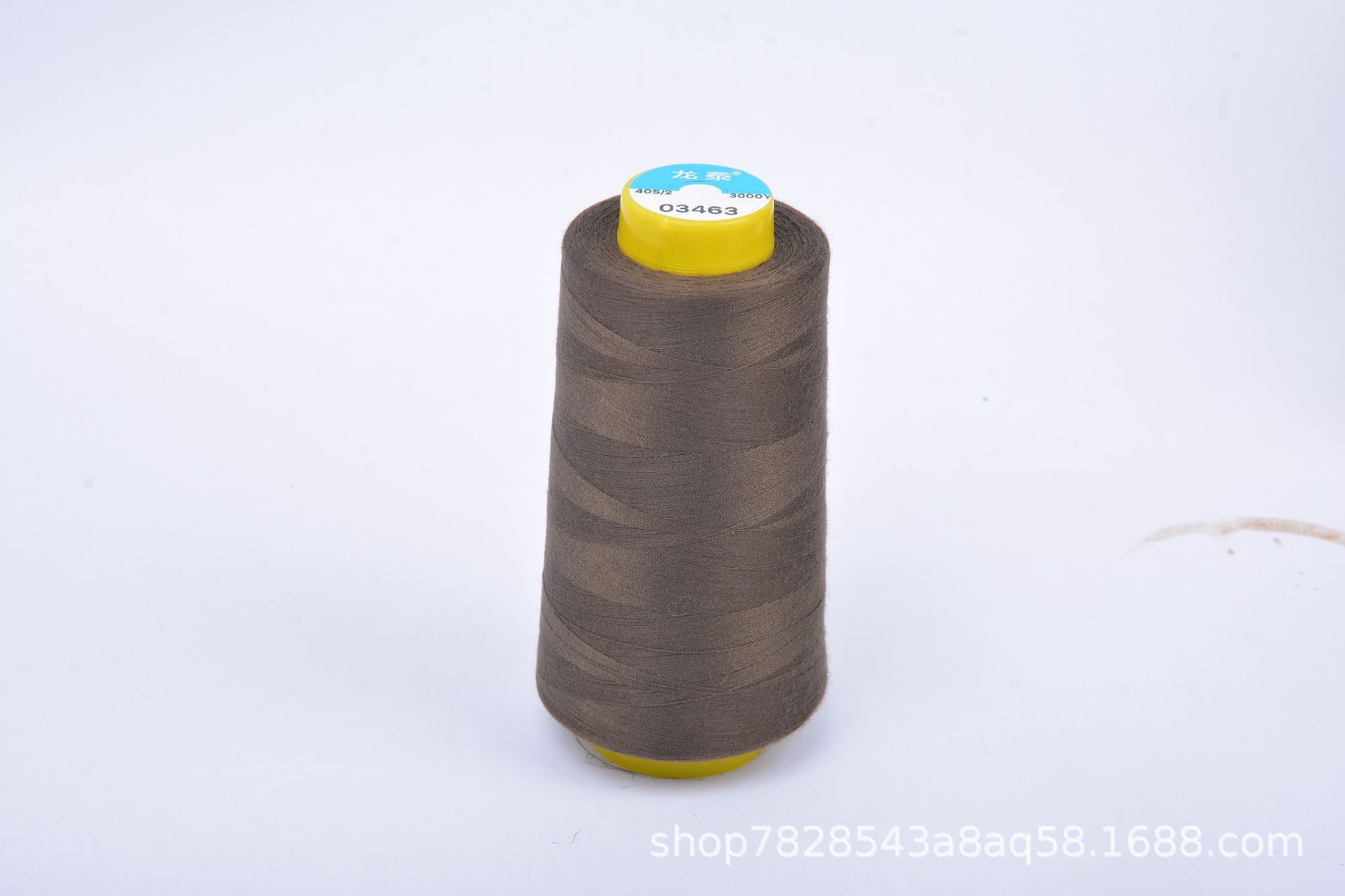 402 Liu Qing 3000 yardas línea de costura serie marrón línea especial de fábrica de ropa línea de máquina de coser de alta velocidad