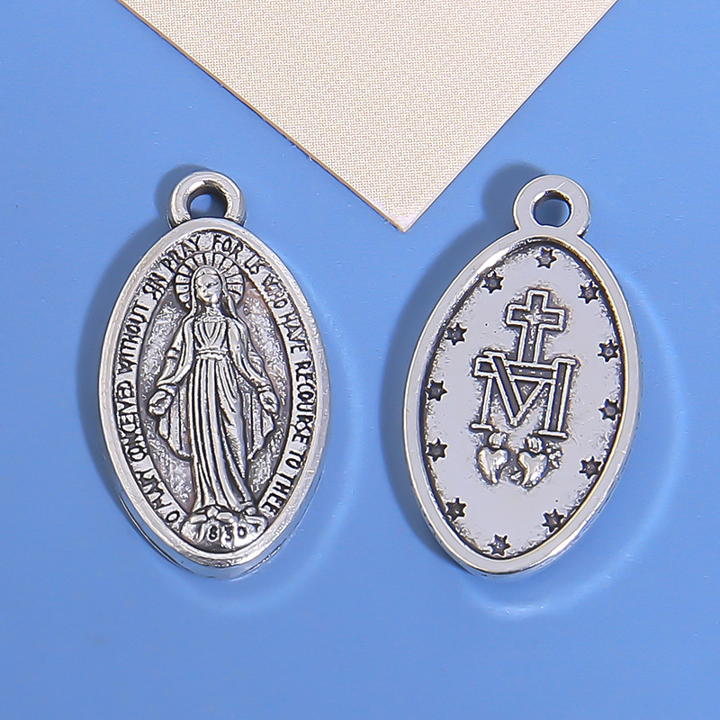 Colgante de Metal Ovalado con Efecto Goteo de Aceite, para Collar, Accesorios de Joyería, Adornos Colgantes, Venta al por Mayor Transfronteriza, Disponible en Fábrica image 16