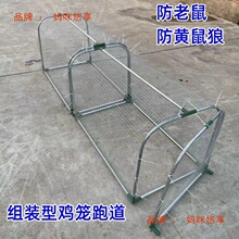 走地铁网鸡笼跑道养鸡隧道笼子农场户外溜达鸡笼子庭院农家用散养