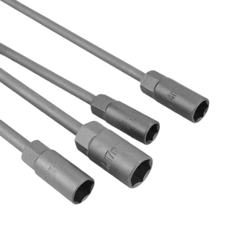 T-tipo de llave de enchufe traje en forma de T alargado hexagonal llave herramientas de reparación de automóviles dedicado conjunto completo traje