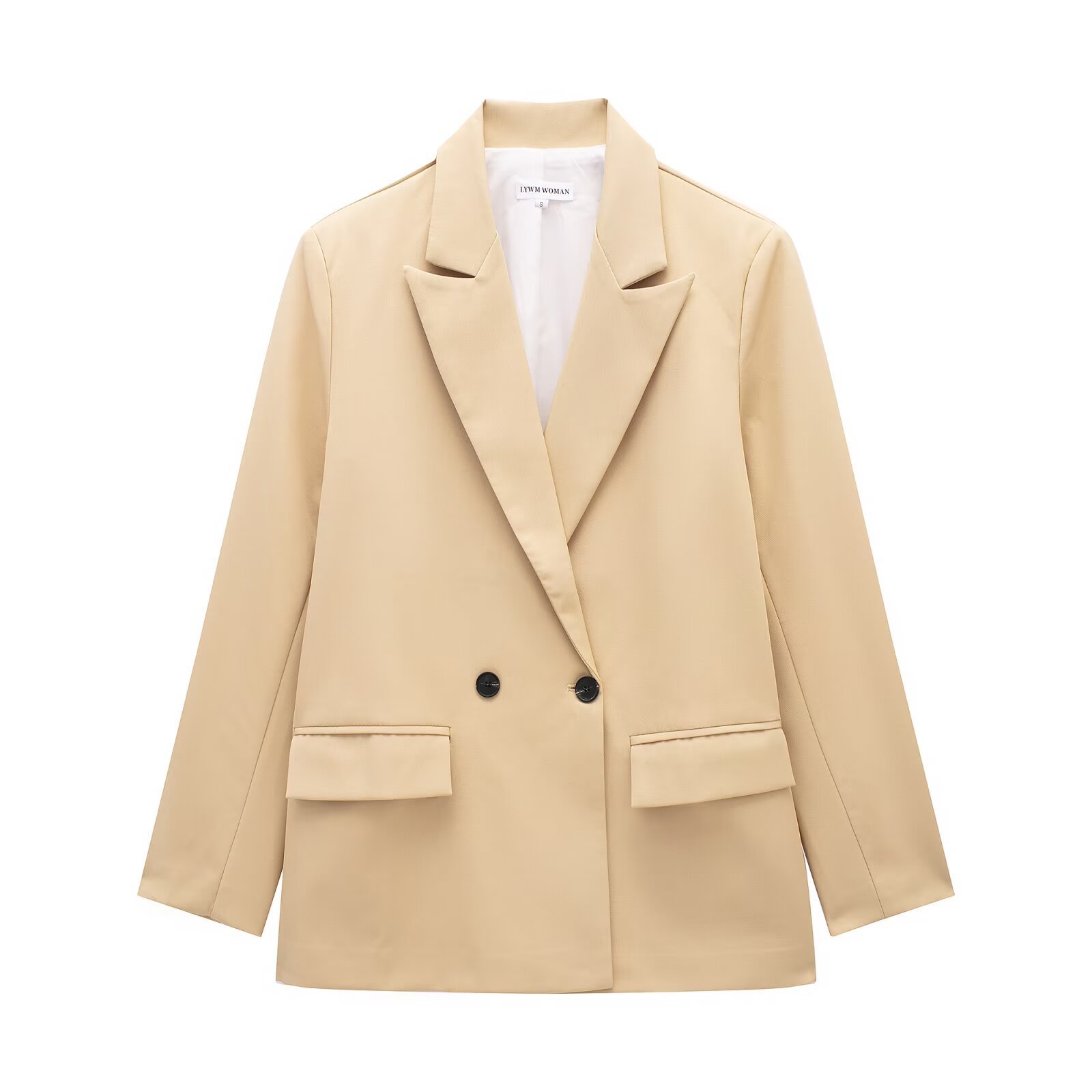 Women's 2024 Summer New Multi Color Double breasted Casual Loose Suit Coat_voghion.com