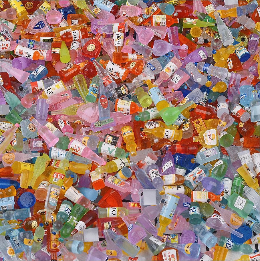 Simulación de miniatura comida juega mini botella de vino modelo de botella de bebida DIY material de resina accesorios para el hogar