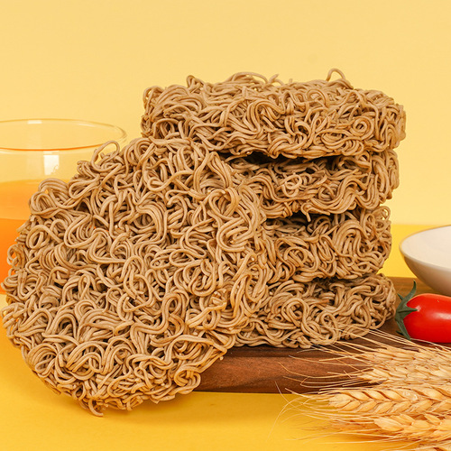 Buckwheat scallion oil noodles barreled buckwheat noodles instant noodles wholesale low-fat no-cook non-fried instant food