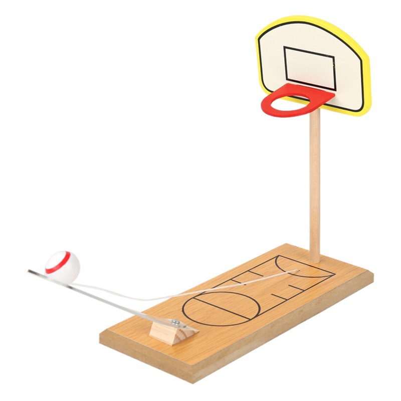 Máquina de tiro de baloncesto de madera niños de mano mini Dunk juego de escritorio para niños juguete de desarrollo de inteligencia interactiva