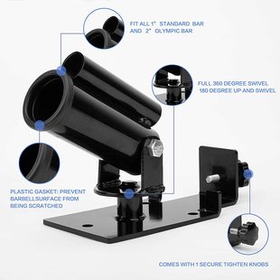 T-Bar Rowing Handle Multi-Functional Double-Position Fitness V-Shaped Core Training Gantry Accessories Barbell Barrel Base