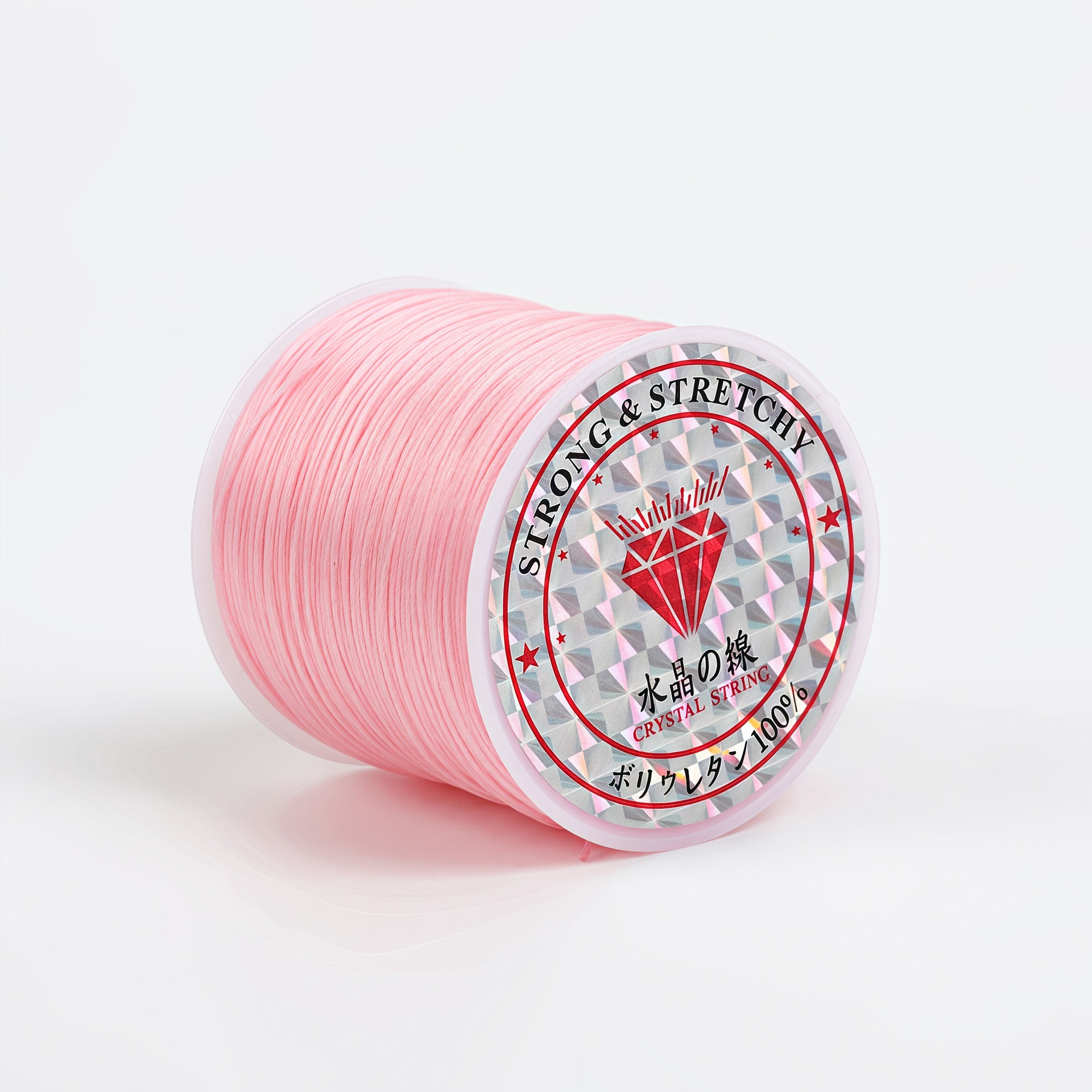 Flat elastic thread [apricot color]