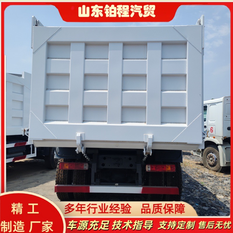 Sinotruk HOWO cross-border supply of dump trucks with two front and eight rear wheels, 6*4 muck transport tipper trucks for export
