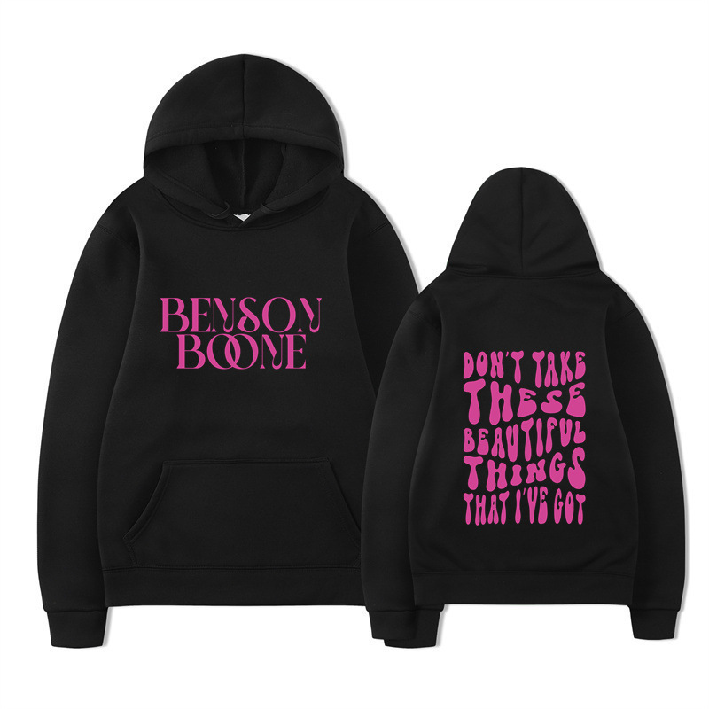 【Cross-Border European Code】2025 Benson Boone Hoodie Fireworks Roller Skates World Tour