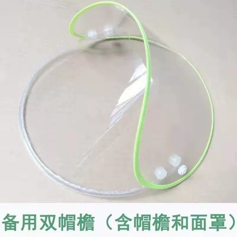 ✅防晒服帽檐配件可拆卸透明帽檐,雨衣配件,防雨面罩,通用型分体.