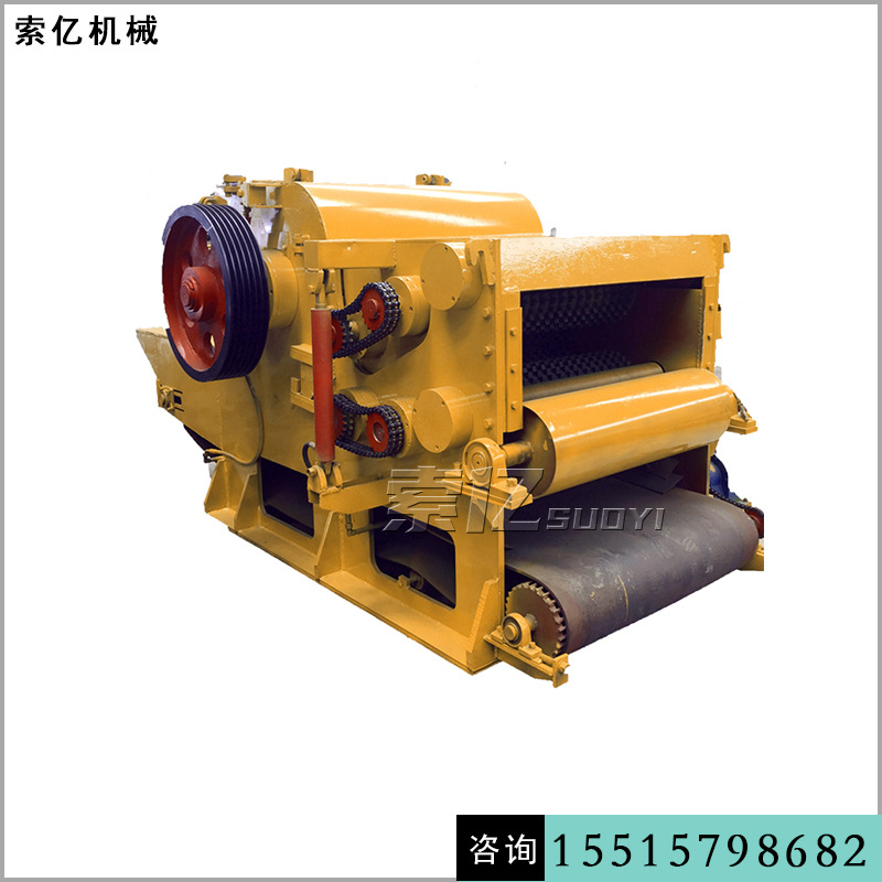 自动进料鼓式木材削片机 车载竹子削片机 原木边角料削片机