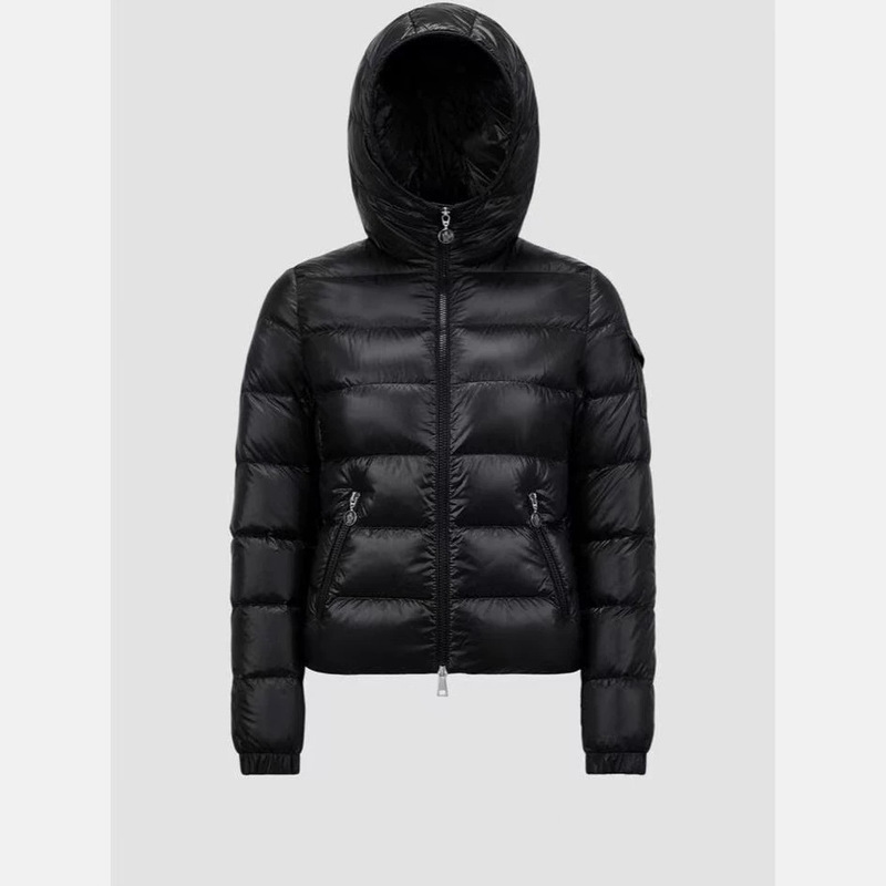 Women's Short Hooded Down Jacket for Petite Girls, Solid Color, Simple, Slim Fit, Zipper Pockets, Lightweight Coat for Autumn and Winter